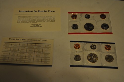 1997 US Mint Set 10 Coin Uncirculated Set Complete Philadelphia & Denver W/ OGP - Picture 8 of 12