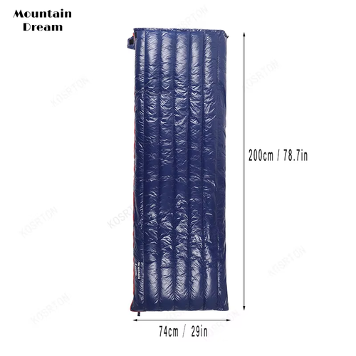 Camping Sleeping Bag 90% Goose down Adult 200*73Cm Envelope Type Ultralight Port - Picture 5 of 12