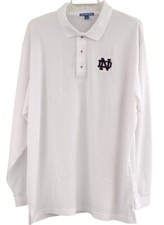 Notre Dame Fighting Irish ND Logo Mens Long Sleeve Polo XS-6XL, LT-4XLT