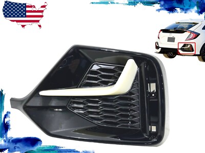 Rear Bumper Garnish – Right Passenger Side – For 2020-2021 Honda Civic Hatchback – Texas-E-Parts