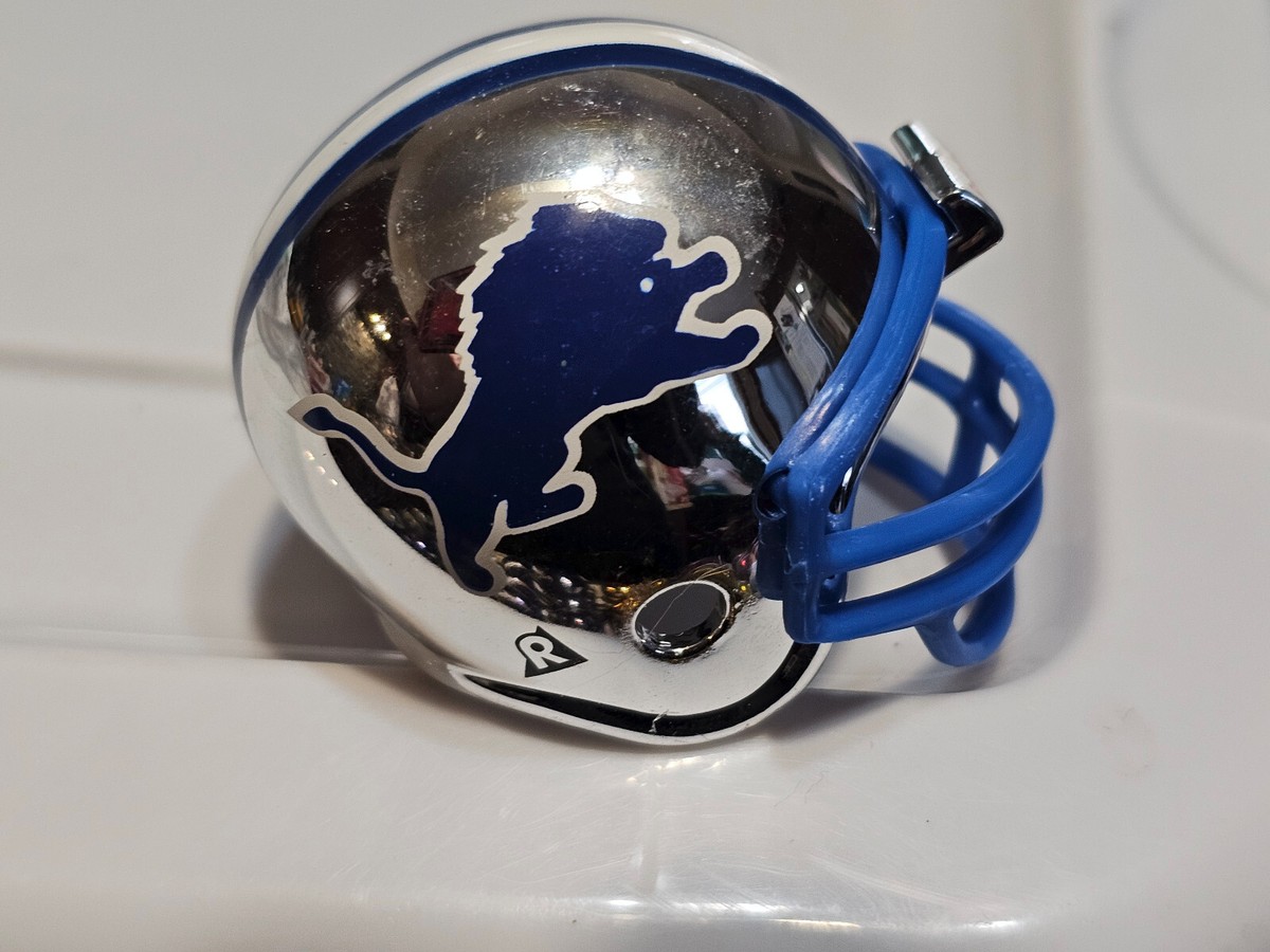 DETROIT LIONS CHROME NFL #2427 POCKET PRO FOOTBALL HELMET RIDDELL