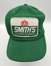vintage trucker hat - ARA SERVICES - SMITH'S HAULMARK OF SERVICE - Made in USA