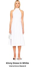 NWT VERONICA BEARD WHITE KINNEY DRESS SIZE 6 - 498