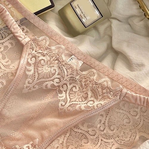 1/5 Pack Lot Womens Sheer Lace Panties Satin String Underwear Lingeries Vintage - Picture 12 of 29