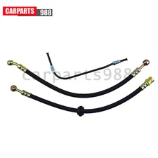 Upper + Lower Brake Hose Kit w/ Brake Pipe For Honda CB350/400F/450K/500/550/750