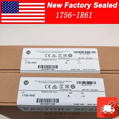 New Sealed Allen-Bradley 1756-IR6I /A ControlLogix 6 Pt Isolated RTD In ...