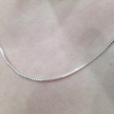 COLLANA GIROCOLLO VENEZIANA IN ARGENTO 925 CATENINA UOMO DONNA CATENA ORO BIANCO