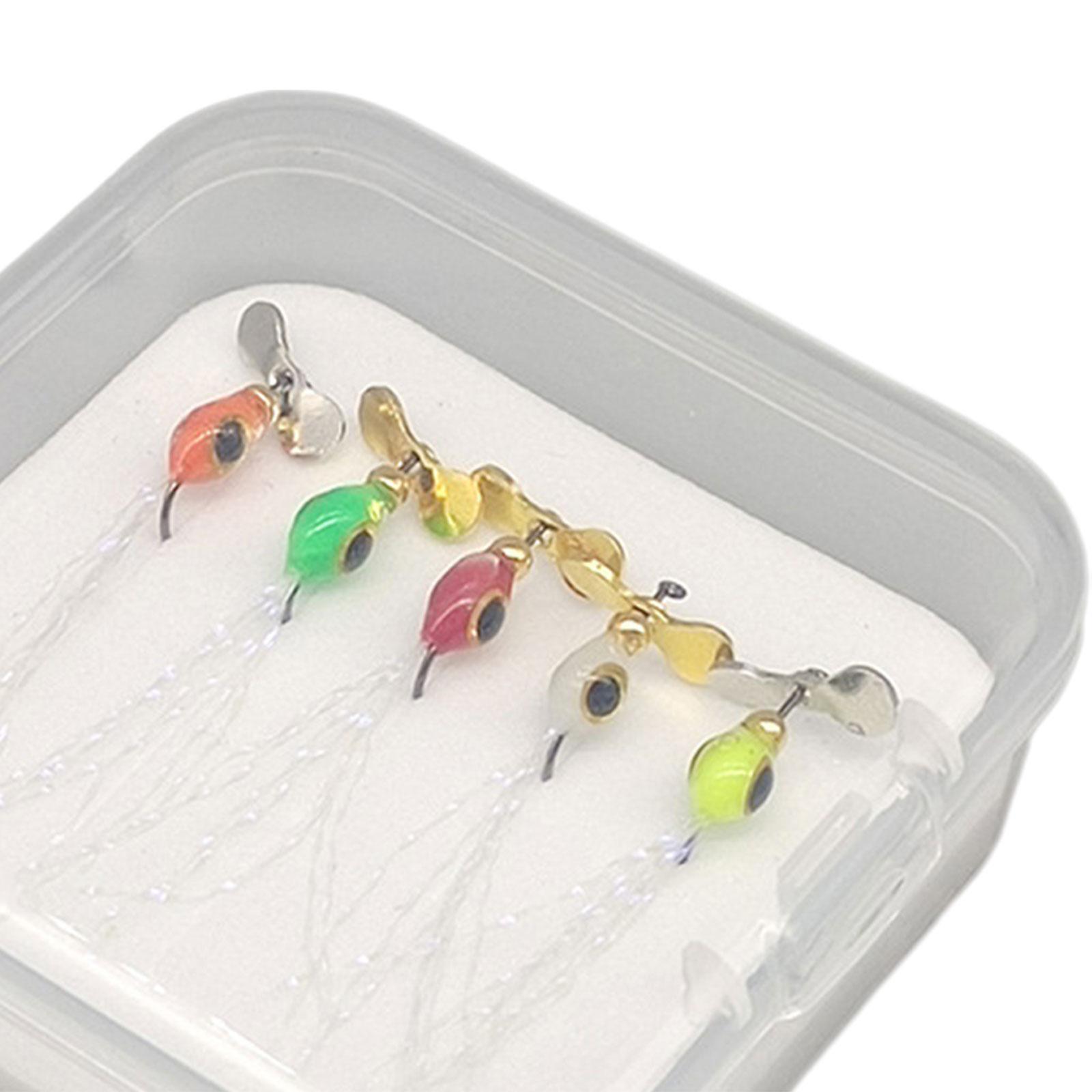 5x Fly Fishing Lures with Hooks Topwater Lures for Saltwater Trout Pike