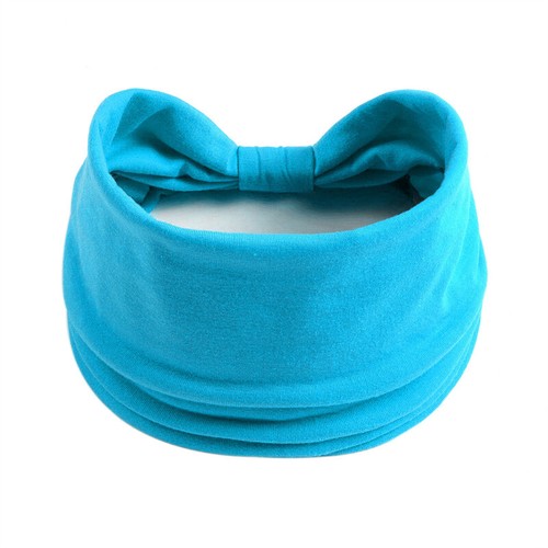Running Soft Extra Wide Yoga Headband Hairband Stretchy Elastic Turban Head Wrap - Picture 8 of 58