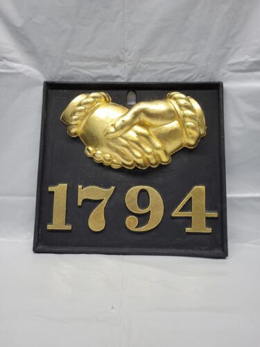 1794 plaque en fonte Baltimore MD Equitable Society assurance #5308 - Photo 3/24