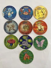 Vintage Lot Of 10 Pokémon 2 Lenticular 3D Tazos And Pokémon 1 Sabritas Mexico