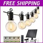 Commercial Grade 58FT Solar LED String Lights - Waterproof, Dimmable, Remote