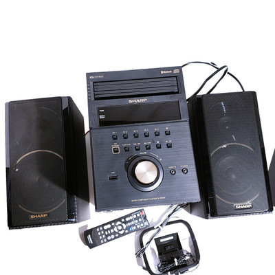 Sharp 5 Disc CD Changer w/ Speaker XL-BH250 Bluetooth AM/FM Remote Antennae