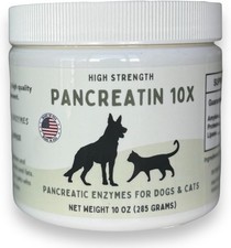 Pancreatin 10X - Pancreatic enzymes for Dogs and Cats Made in USA HighStrength