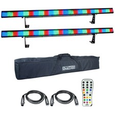Chauvet DJ COLORstrip LED DMX Party Uplights w/ Infrared Remote  Carry Bag P...