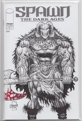 Spawn The Dark Ages #1 Sketch Cover Daniel Carreira Image Comics 1:1