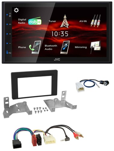 JVC USB Bluetooth MP3 DAB 2DIN Autoradio für Toyota Aygo ab 2022 AB7 schwarz - Bild 1 von 9