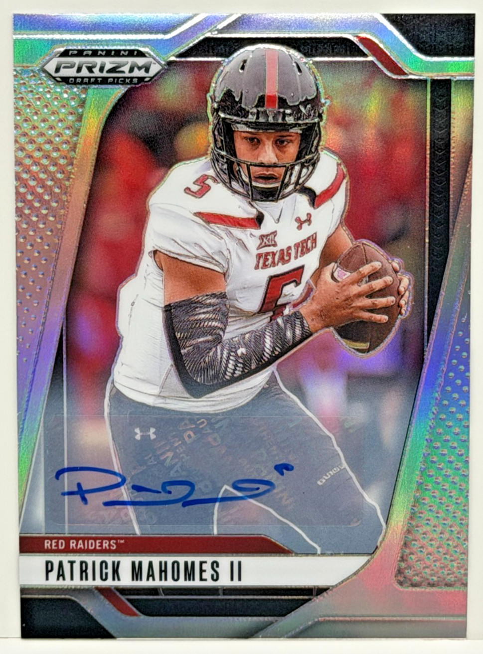 2025 Prizm Draft Picks SILVER PRIZM AUTO #198 Patrick Mahomes II SSP High Number