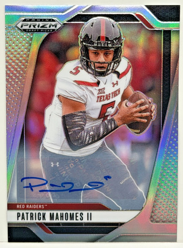 2025 Prizm Draft Picks SILVER PRIZM AUTO #198 Patrick Mahomes II SSP High Number