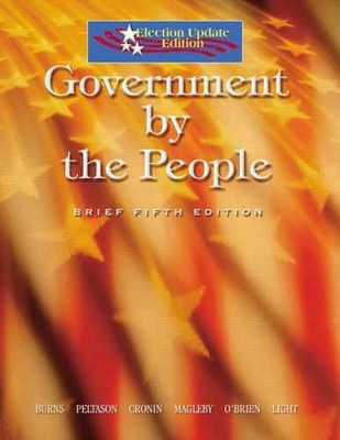 Government By The People: - Paperback, by Burns James MacGregor; - Very Good j