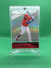 2021 Panini Chronicles - Clear Vision Bryce Harper #3 Purple 25/25-BOOKEND