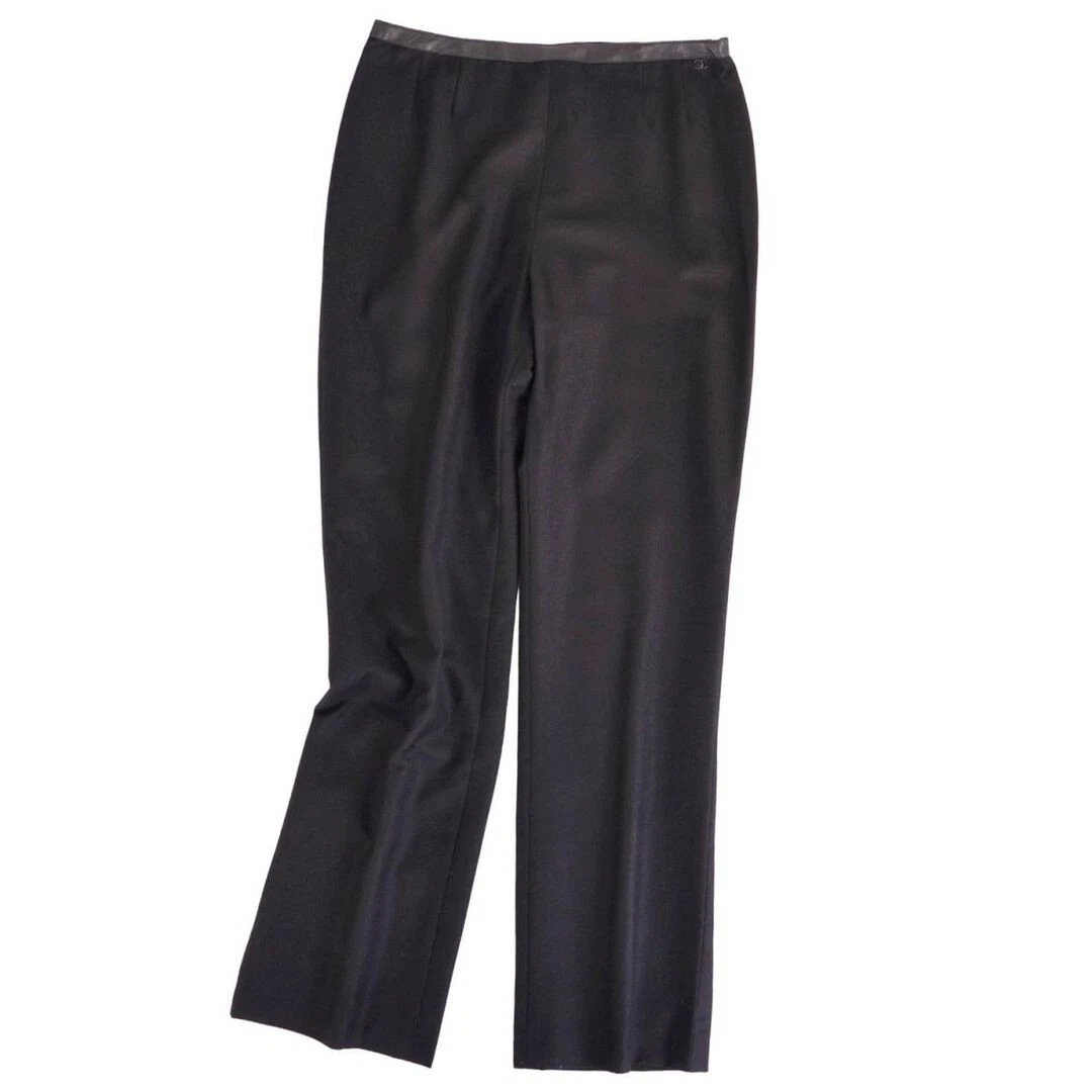 CHANEL Black Leather Pants for Women for sale | eBay