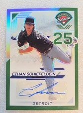 2025 Panini Prospect Edition - Ethan Schiefelbein #151 Green Prizm Signatures...