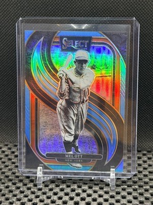 Mel Ott 2025 Select -  Premier - Light Blue Prizm #18/199 - #143 Giants