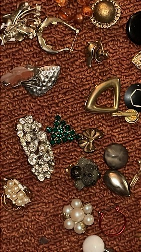 Mixed Jewelry Crafters Lot Broken 6.5 Lb Rhinestone Beads Makers Estate MCM Nice - Picture 23 of 24