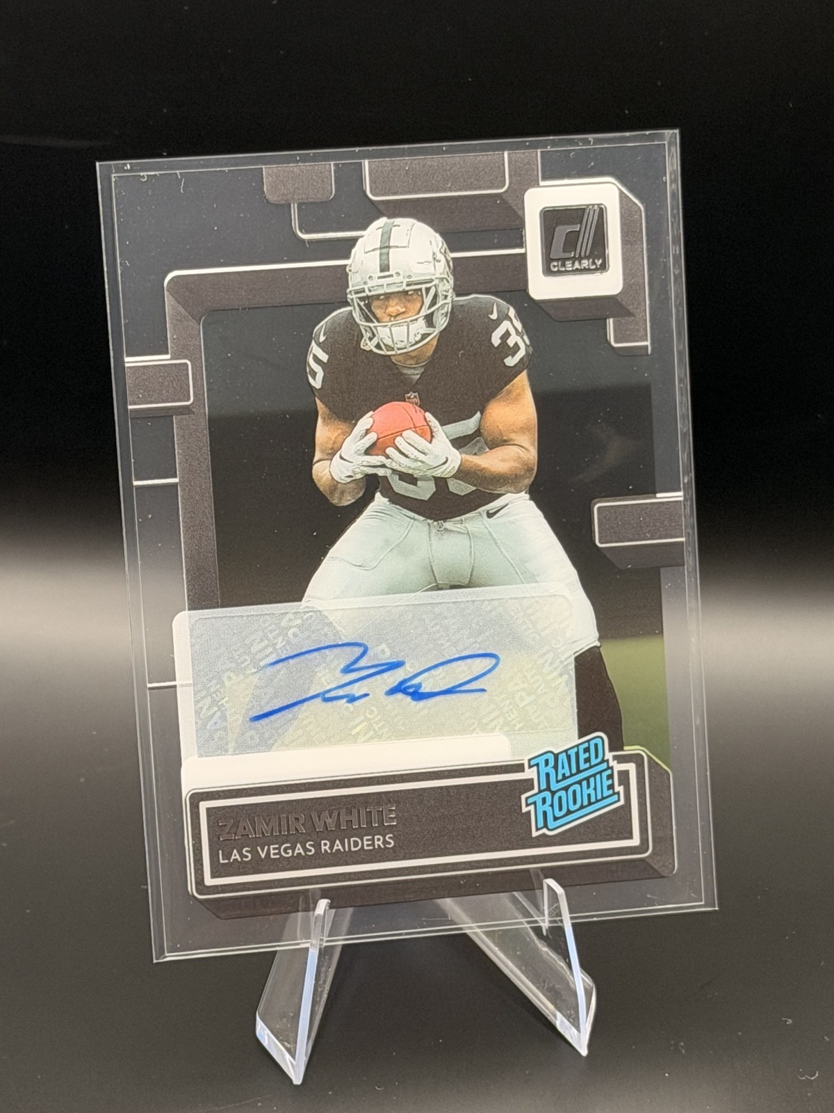 2022 Panini Clearly Donruss - Rated Rookie Zamir White #84 Autographs (AU, RC)