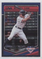 2018 Panini USA Baseball Stars & Stripes Longevity Mike Siani Michael #43 y0i