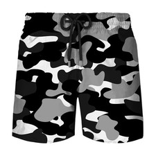 Classic Camouflage Board Shorts Men Fashion 3D Printed Camo Quick Dry Swimming T