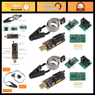 2 Sets SOP8 Test Clip for EEPROM 93CXX 25CXX 24CXX & CH341A USB Programmer Modul
