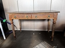 Pine Antique Side Table With Drawers