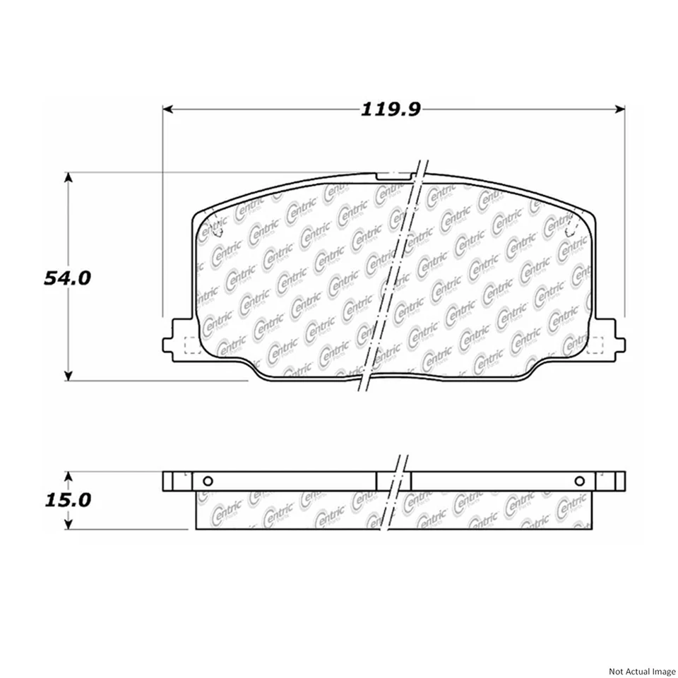 Juego de pastillas de freno de disco delanteras rotor de freno de disco C-Tek para Toyota Celica 1990-1991 Foto 4 de 4