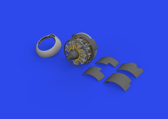 Eduard Accessories 648827 - 1:48 F4F-3A Engine Print 1/48 Eduard - New