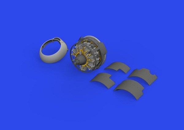 Eduard Accessories 648827 - 1:48 F4F-3A Engine Print 1/48 Eduard - Neu-image