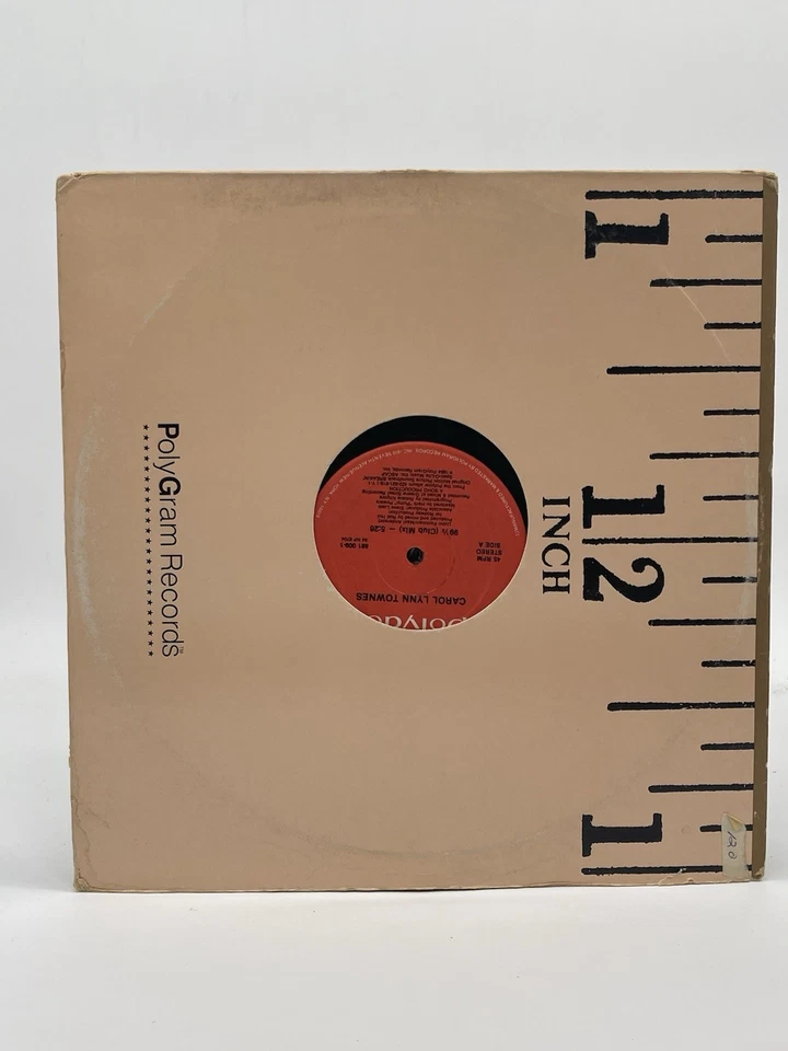 CAROL LYNN TOWNES 99 1/2 12" SINGLE VG+ VINYL RECORD POLYGRAM 1984 Foto 2 de 4