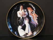 Elvis Presley Remembered Collector Plate No 1 - "The King" Artist Susie Morton