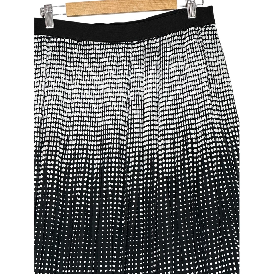 Falda Midi/Maxi Plisada a Lunares Notations Para Mujer Mediana Boho Y2K Pull On Completa Foto 2 de 4