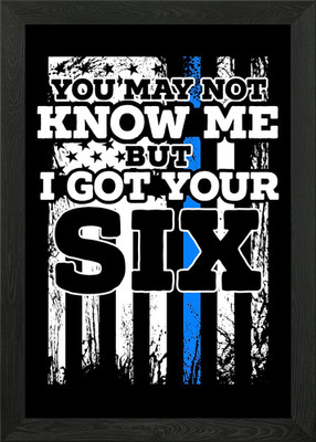 I Got Your Six Framed Wall Art Poster Canvas Print Picture