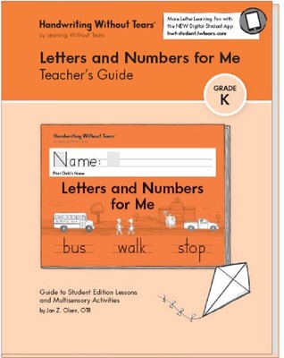 Learning Without Tears Letters and Numbers for Me Teacher's Guide, Age 5+, P...