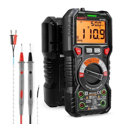KAIWEETS Digital Multimeter Mit Led-Buchsen, Strommessgerät True RMS Auto-Range