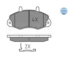 Brake pad set, disc brake Meyle 0252147018 for Ford