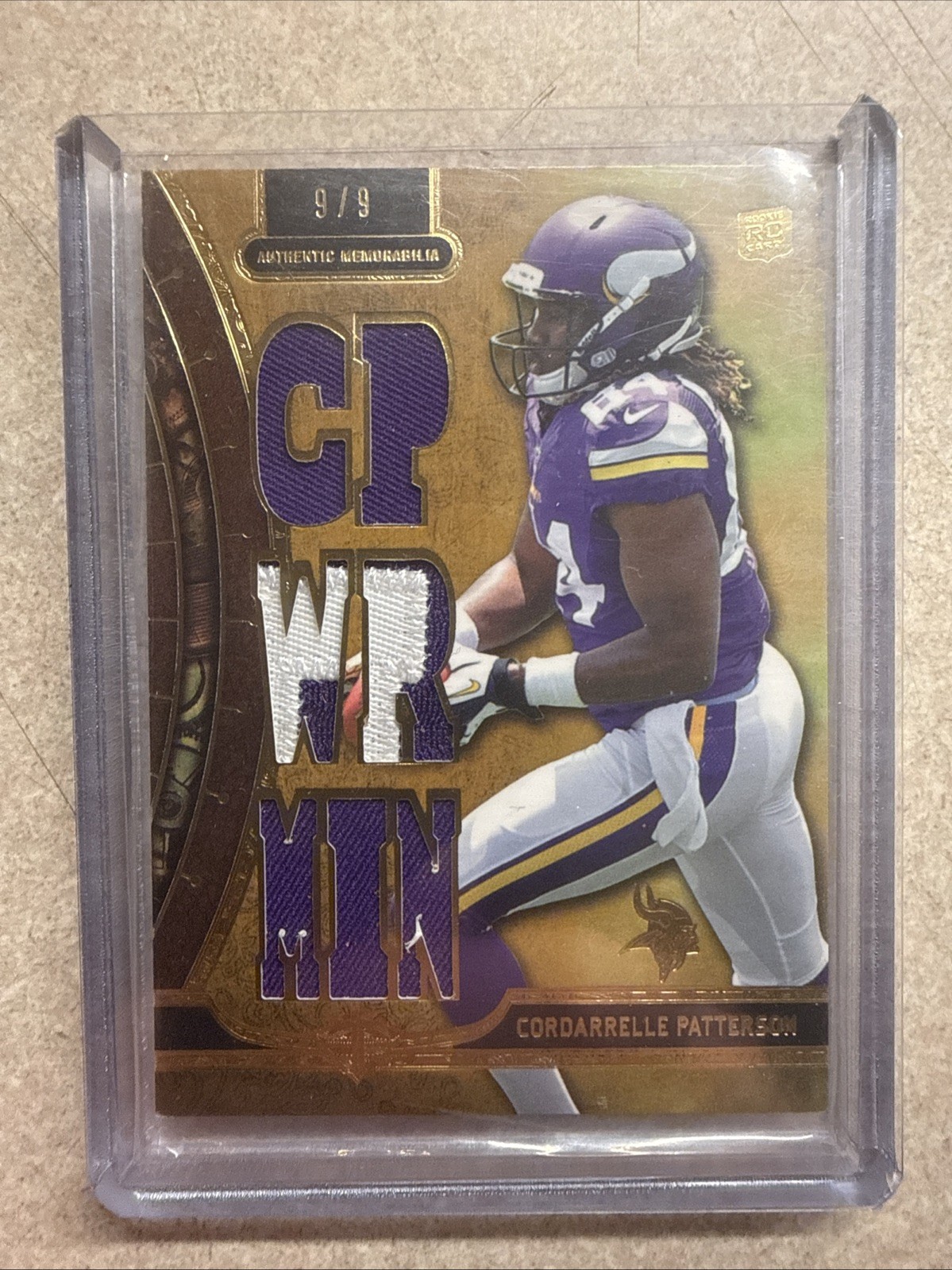 Cordarrelle Patterson Topps Triple Threads Rookie Jumbo Relics #CP Gold