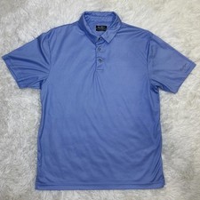 Ben Hogan Performance Men  s Blue Polo Golf Shirt Dri-fit Size M