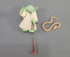 1980 Star Wars Yoda Action Figure Kenner w/Robe Brown Snake & Dark Brown Cane