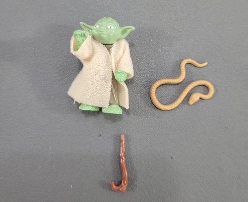 1980 Star Wars Yoda Action Figure Kenner w/Robe Brown Snake & Dark Brown Cane