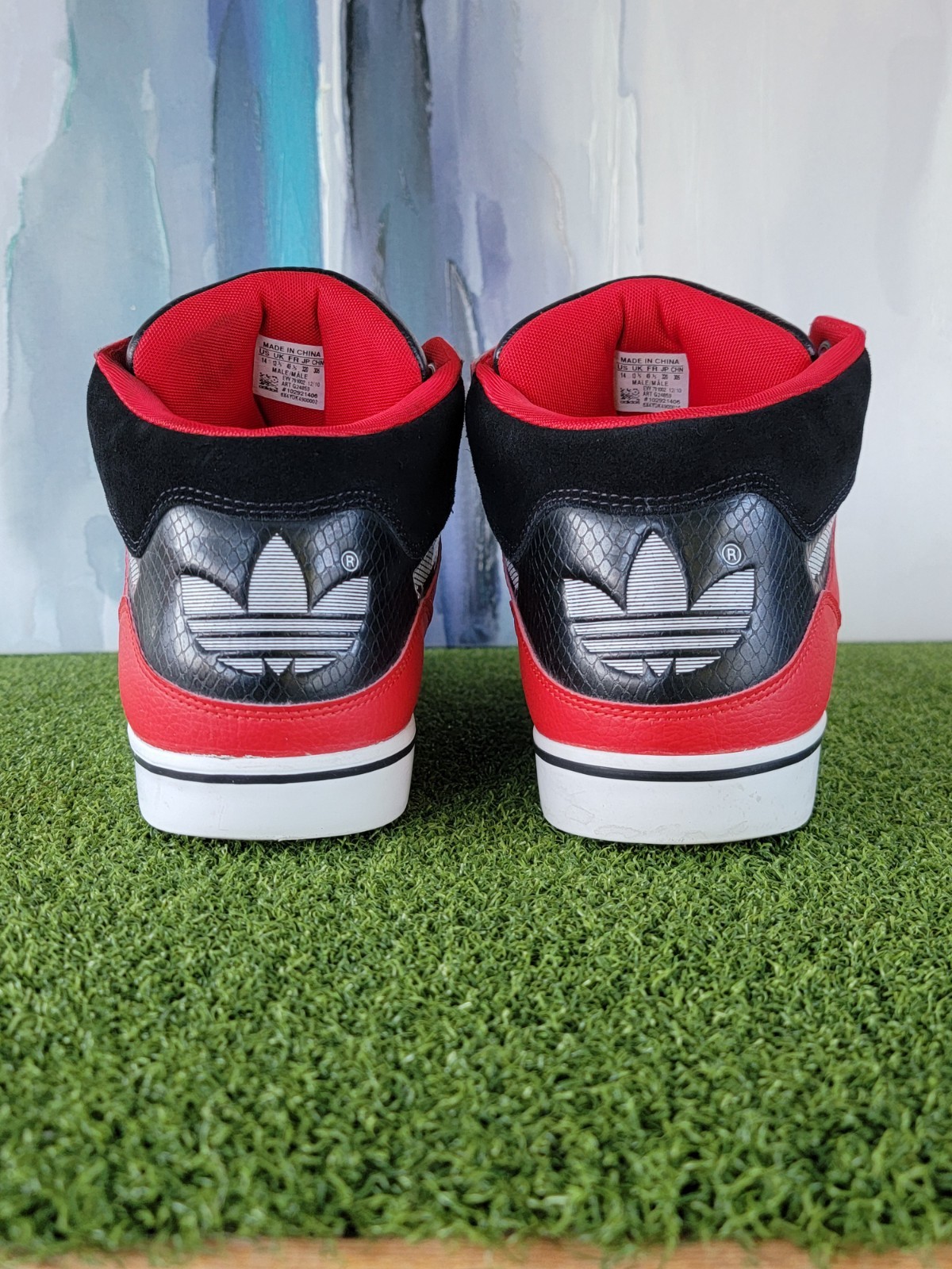 Mens Adidas ATTITUDE VULC WEST Cardinal Red White Black G248