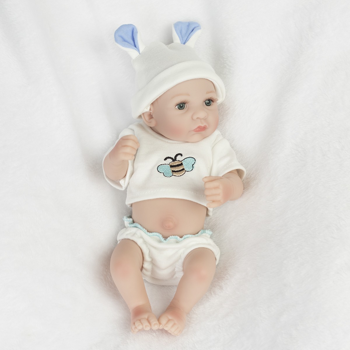 Silicone Reborn Baby Dolls Full Body Soft Vinyl Realistic Newborn Gift (2 Dolls)